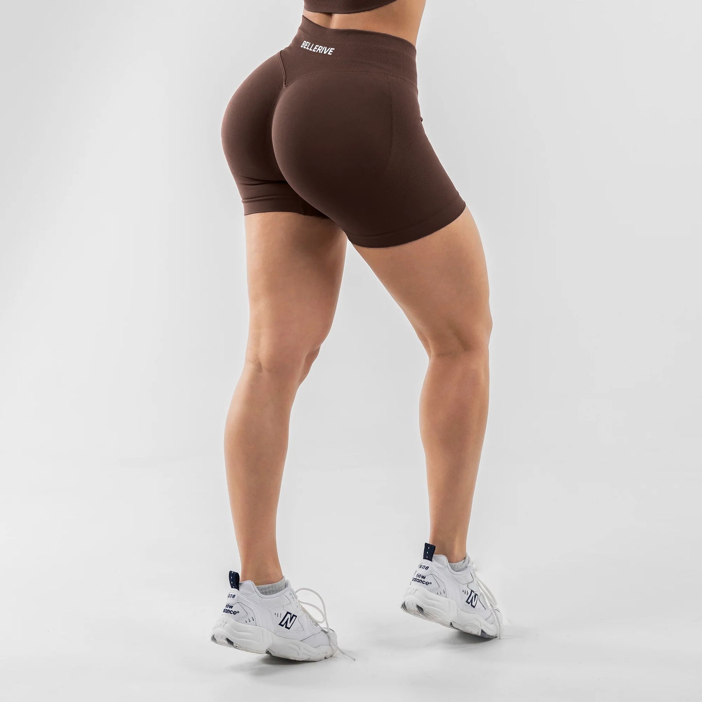 Brown Tummy-Control Shorts