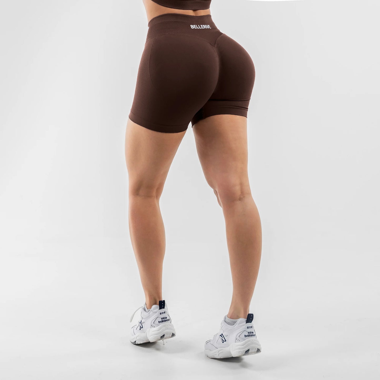 Brown Tummy-Control Shorts