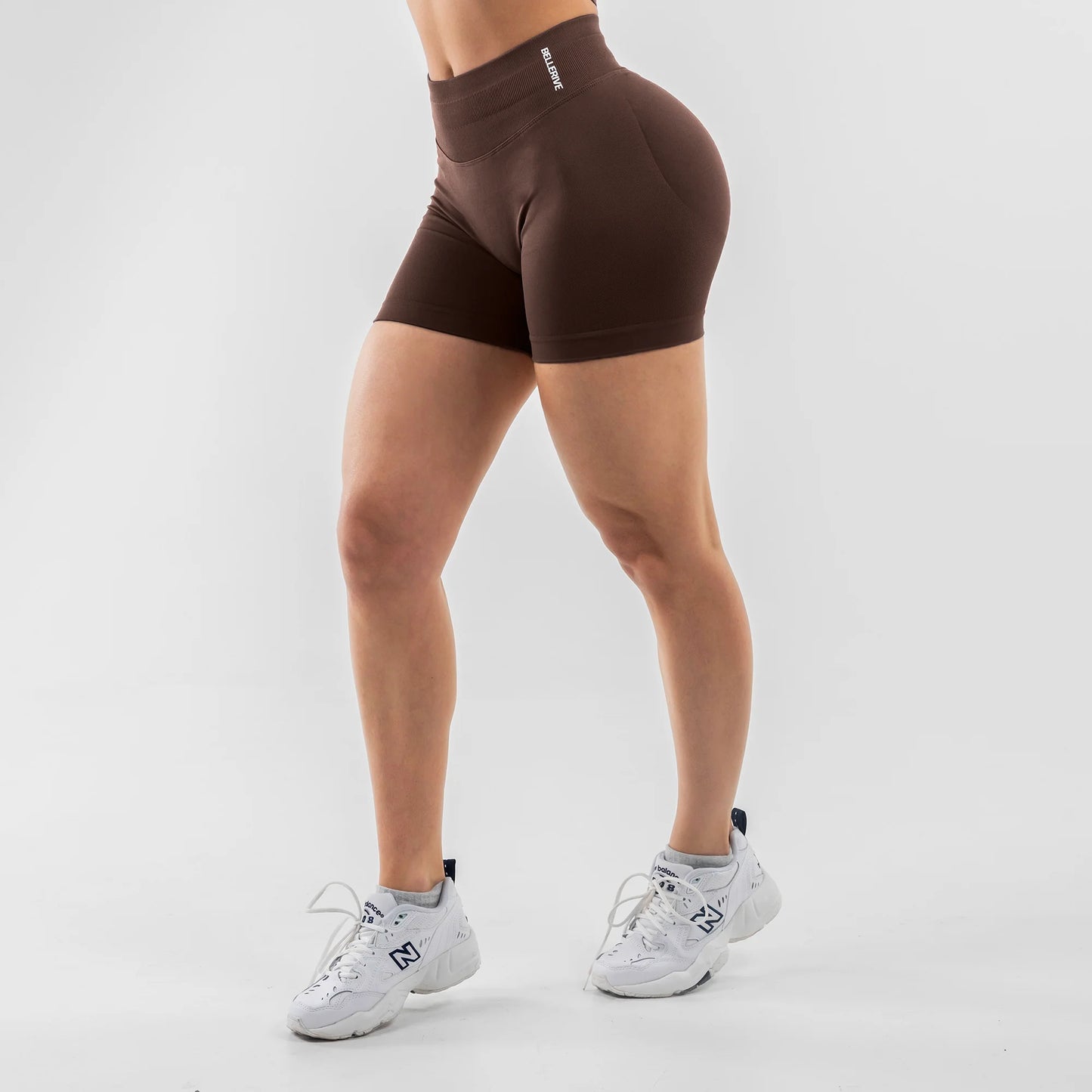 Brown Tummy-Control Shorts