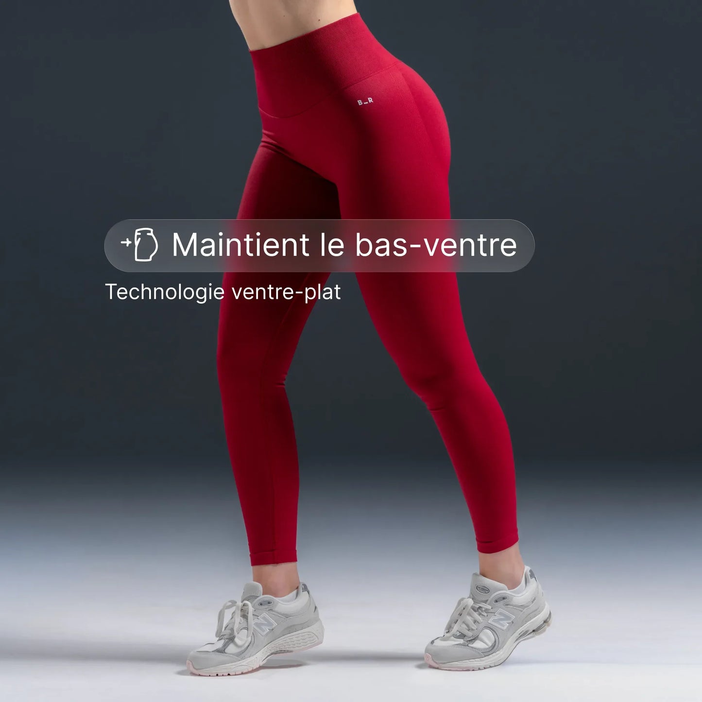 Scrunchless Legging - Cherry