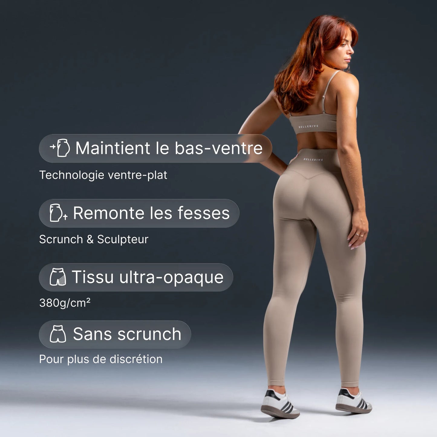 Scrunchless Legging - Latte