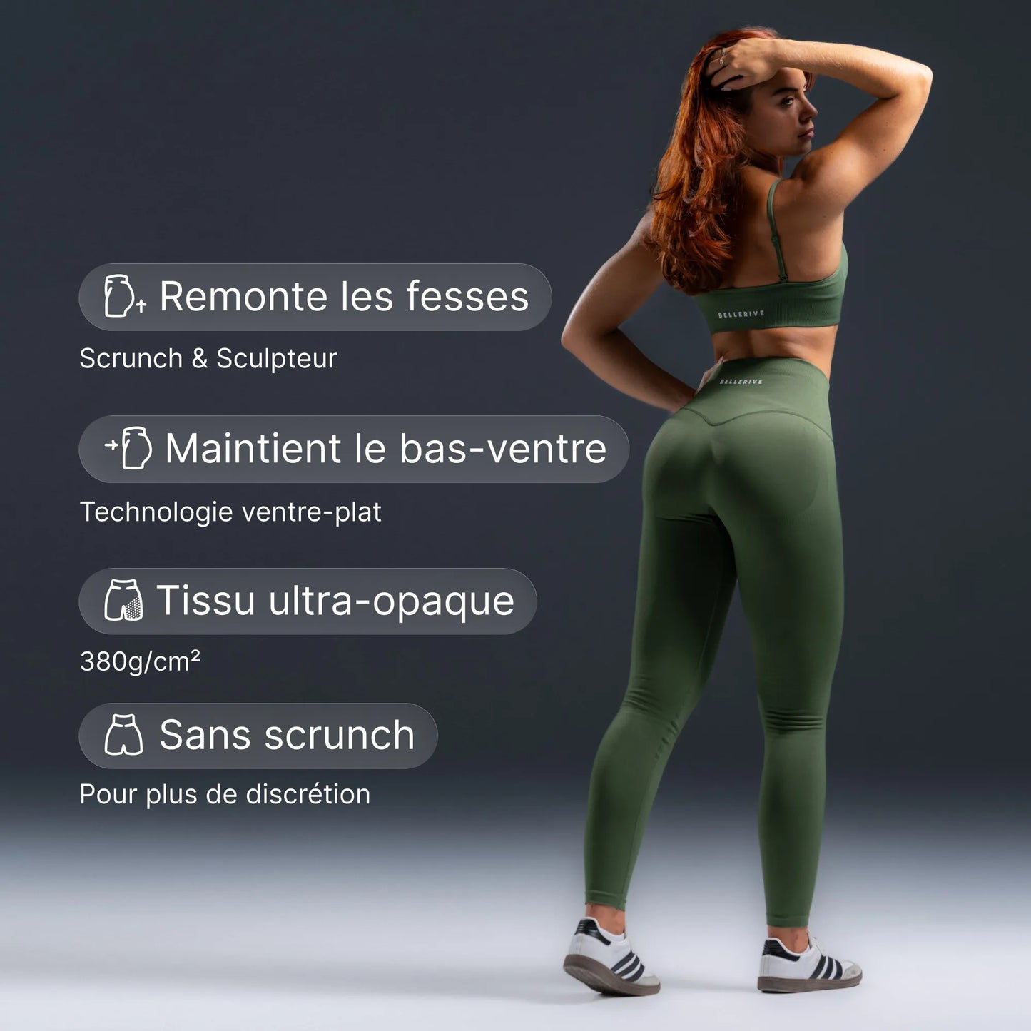 Scrunchless Legging - Matcha