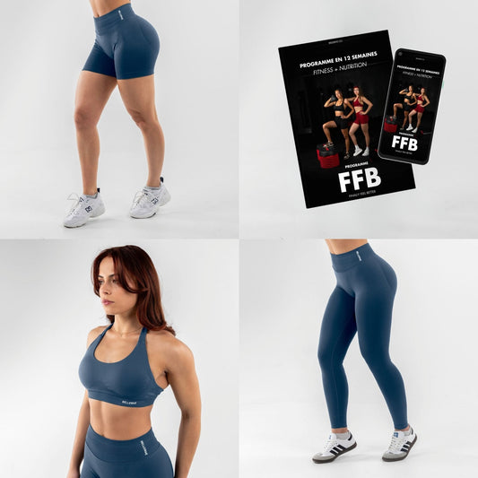Belly-flat set - Pastel blue