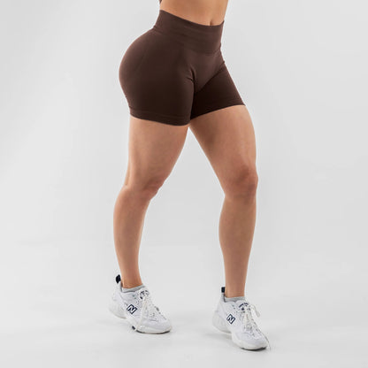 Brown Tummy-Control Shorts