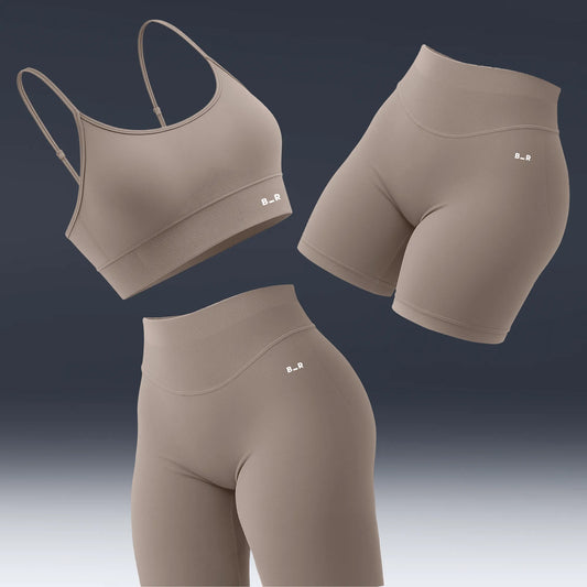 Belly-flat set v2 - Latte