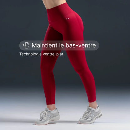 Scrunchless Legging - Cherry