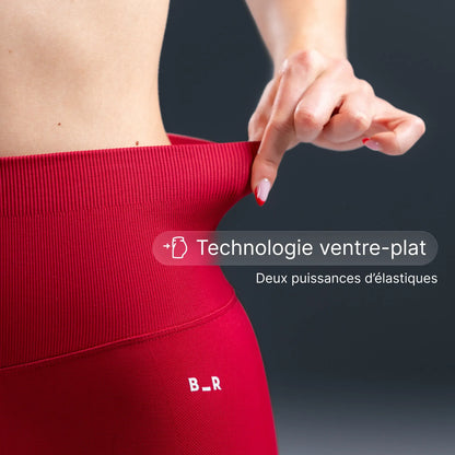 Scrunchless Legging - Cherry