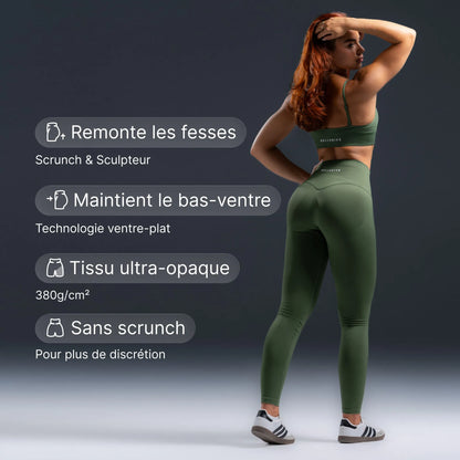 Scrunchless Legging - Matcha