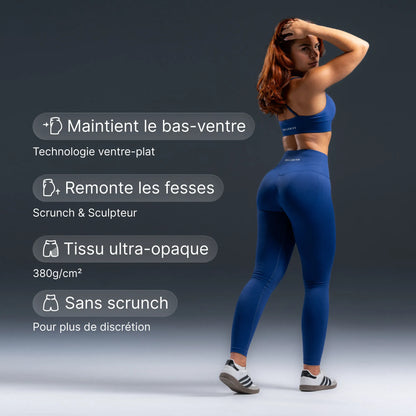 Scrunchless Legging - Blueberry