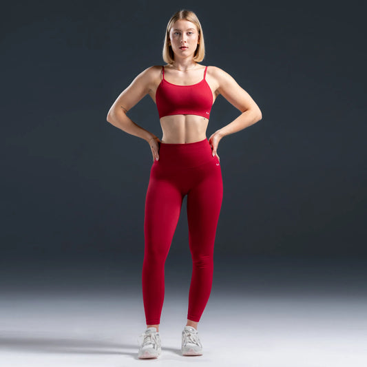 Scrunchless Legging - Cherry