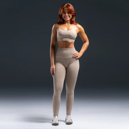 Scrunchless Legging - Latte