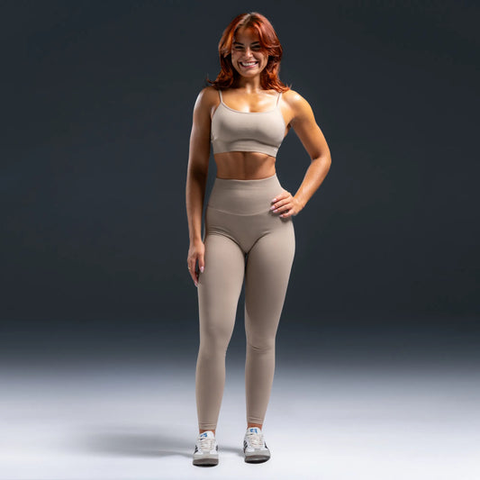 Scrunchless Legging - Latte